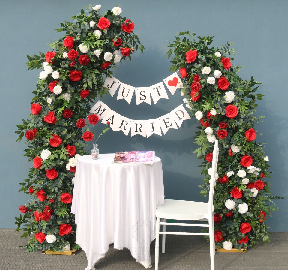 rounded wedding arch