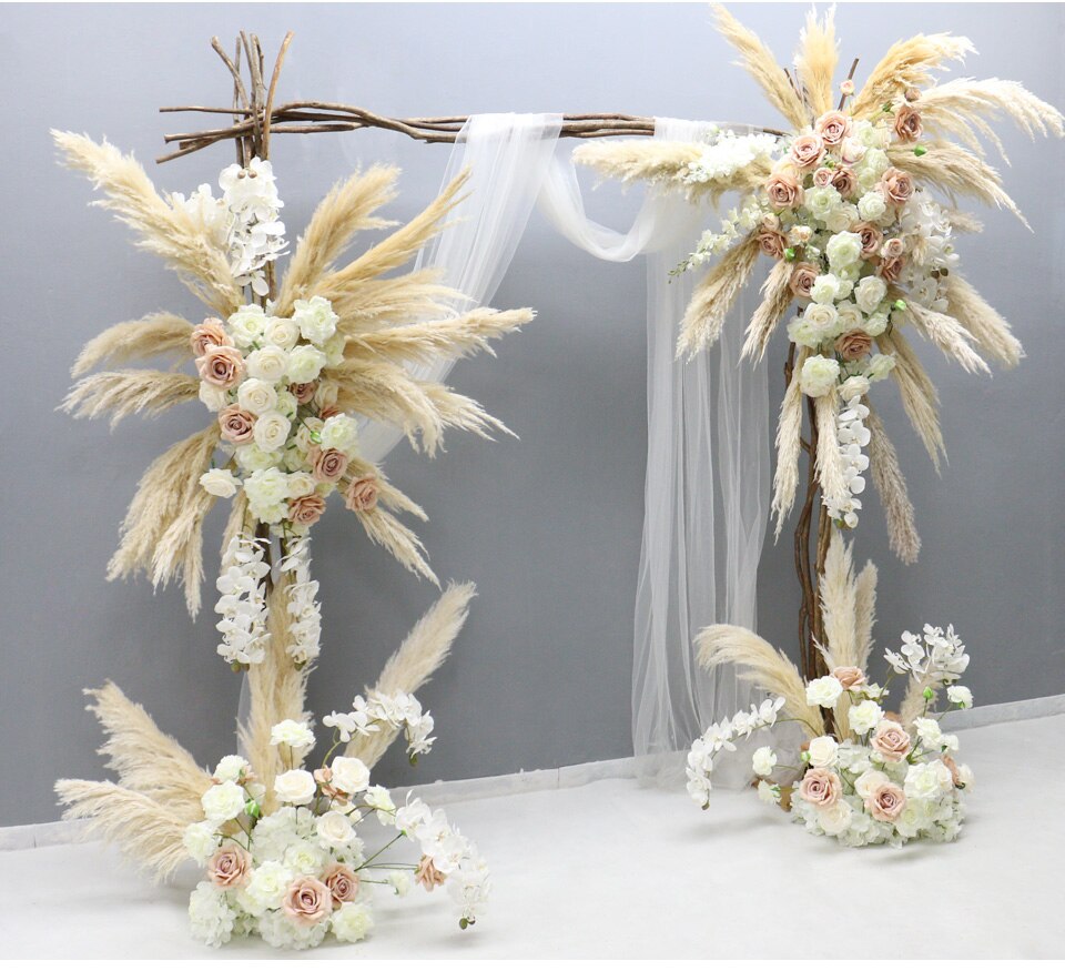 gray and gold wedding decorations8