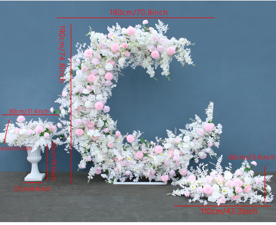 Arranging the flowers and foliage in a visually pleasing way