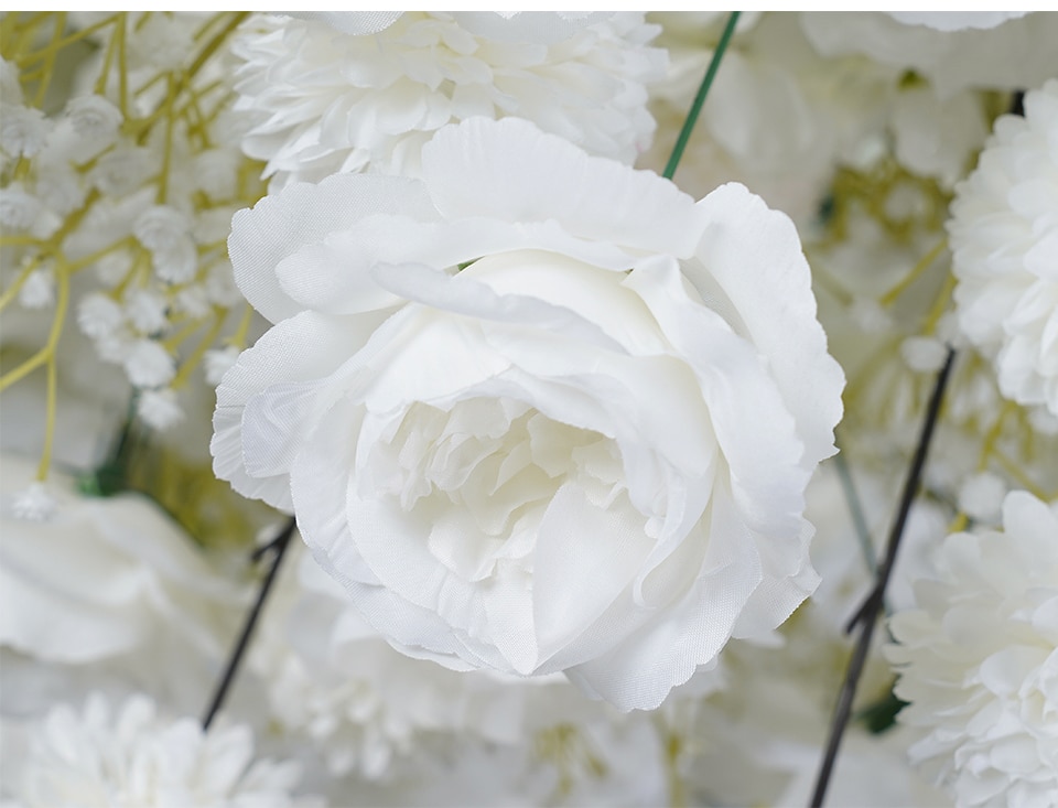 white artificial hydrangea flowers4