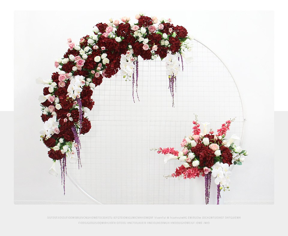 wooden wedding arch with flowers3