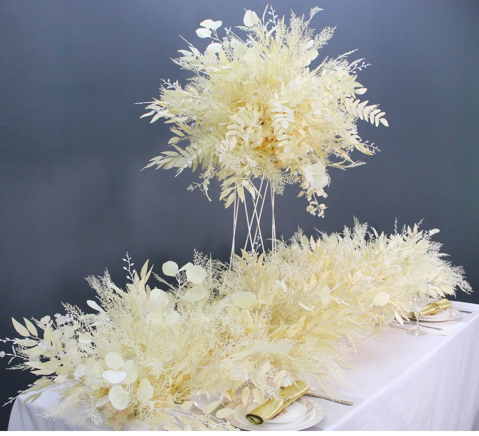 white and silver artificial flower arrangements9