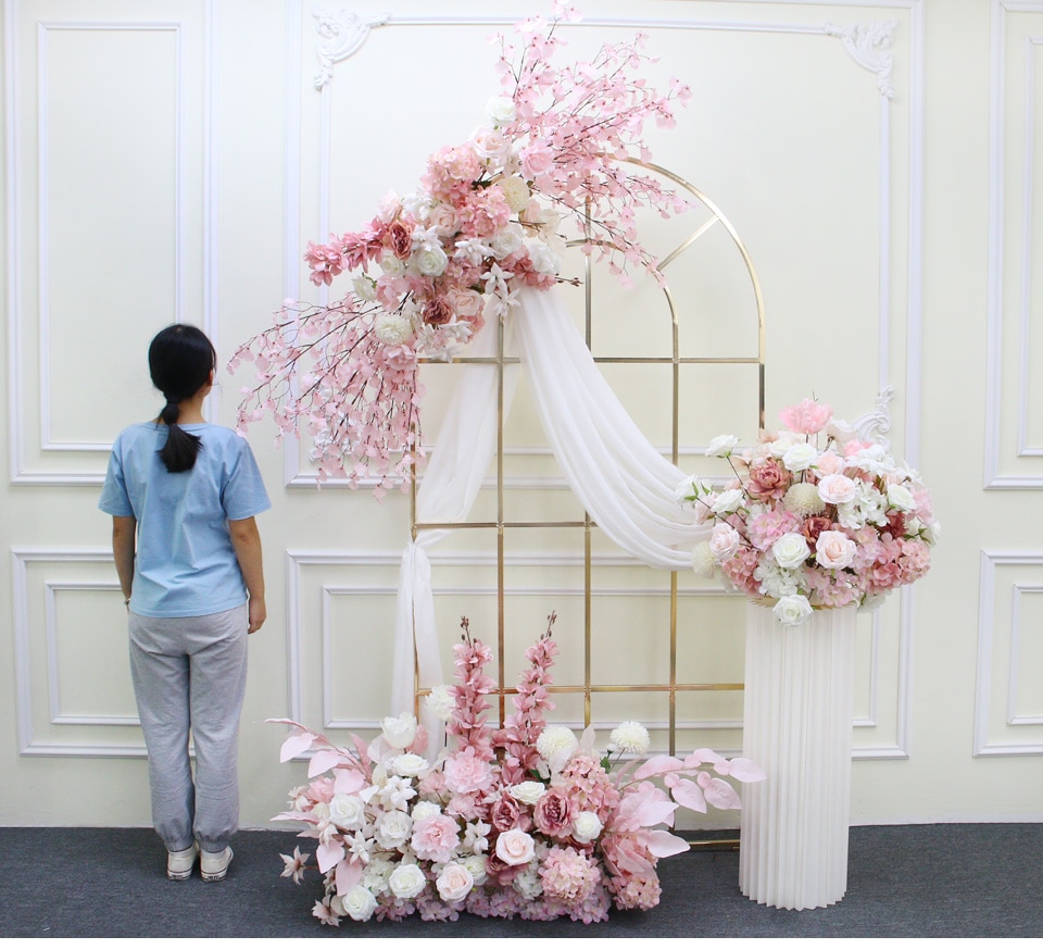 tissue paper wall flower backdrop9