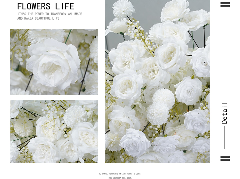 white artificial hydrangea flowers2