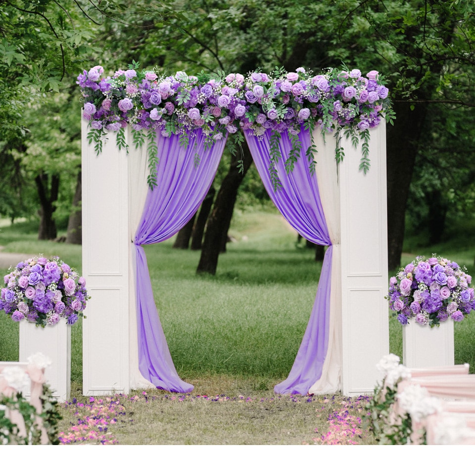 red white and silver wedding decorations