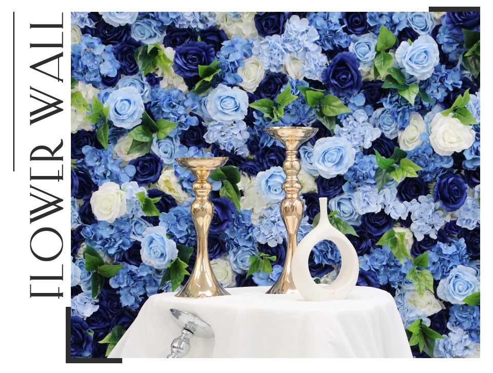 white and blue wedding decorations2