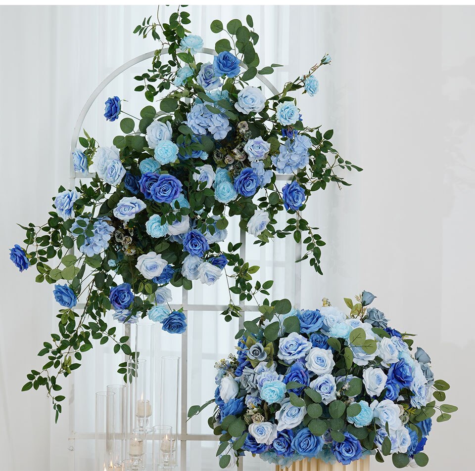 eucalyptus garland wedding table runner9