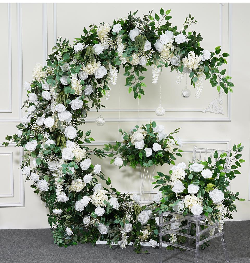 silver and white wedding decor1