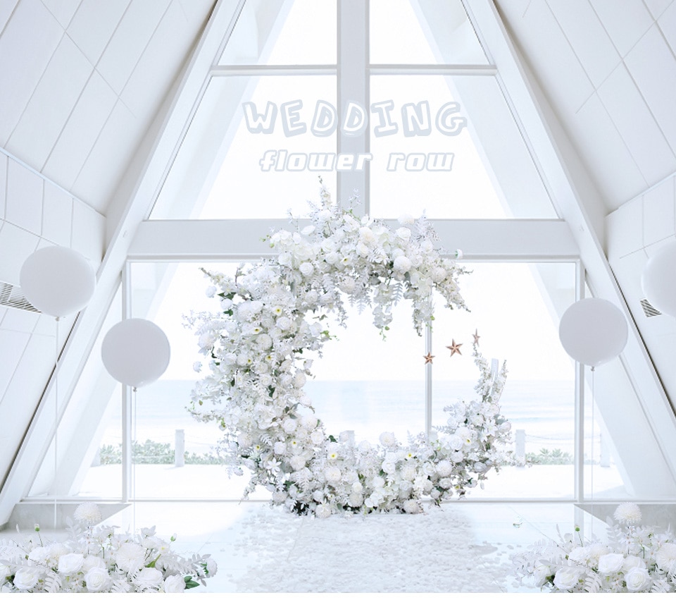 viking birch wedding arch