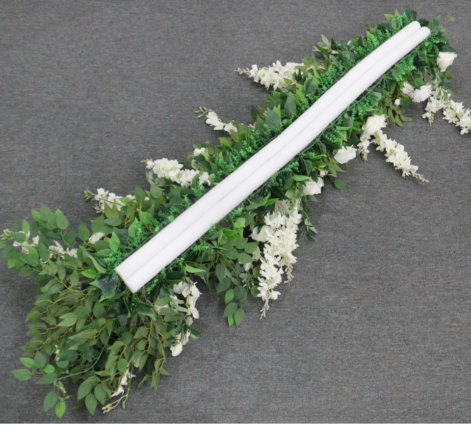 white rustic table runner8