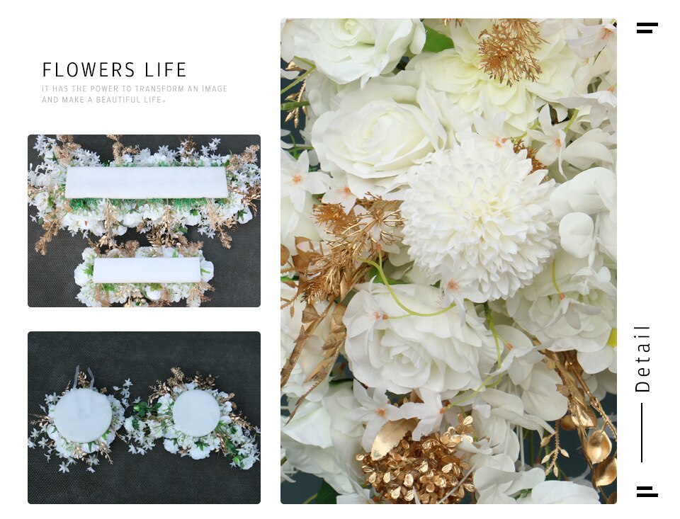 real silk flower wedding garlands4