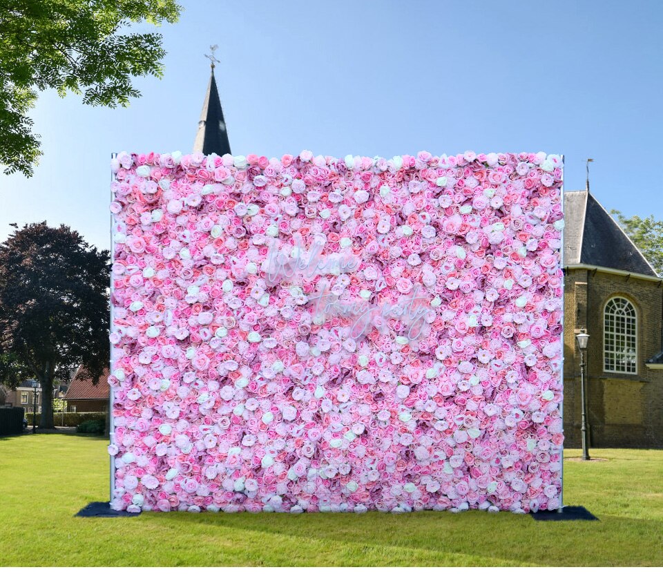 diy flower wall backdrop stand