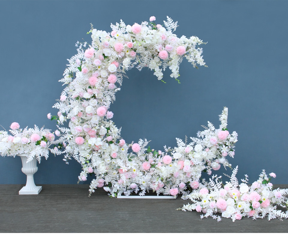 formal pink and gray wedding decor10