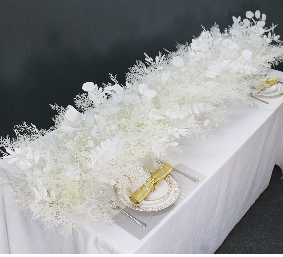 white and silver artificial flower arrangements8