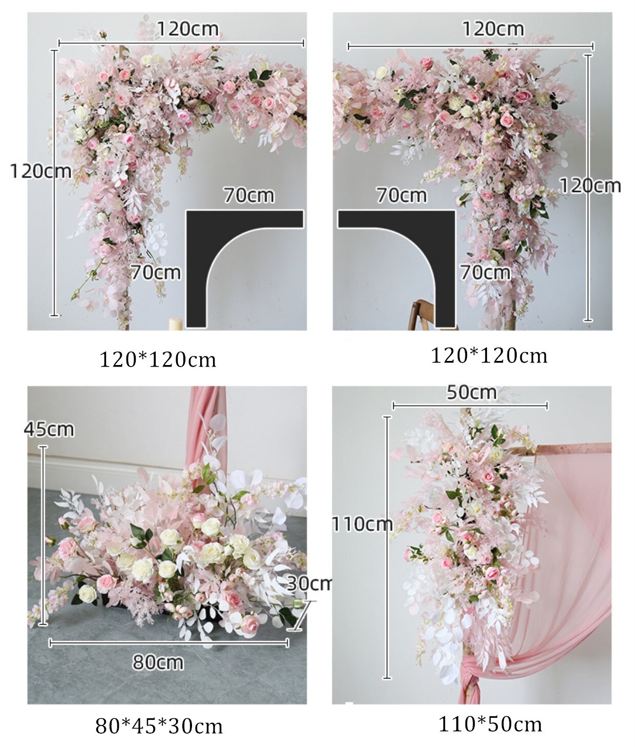 hanging flower pots with artificial flowers1