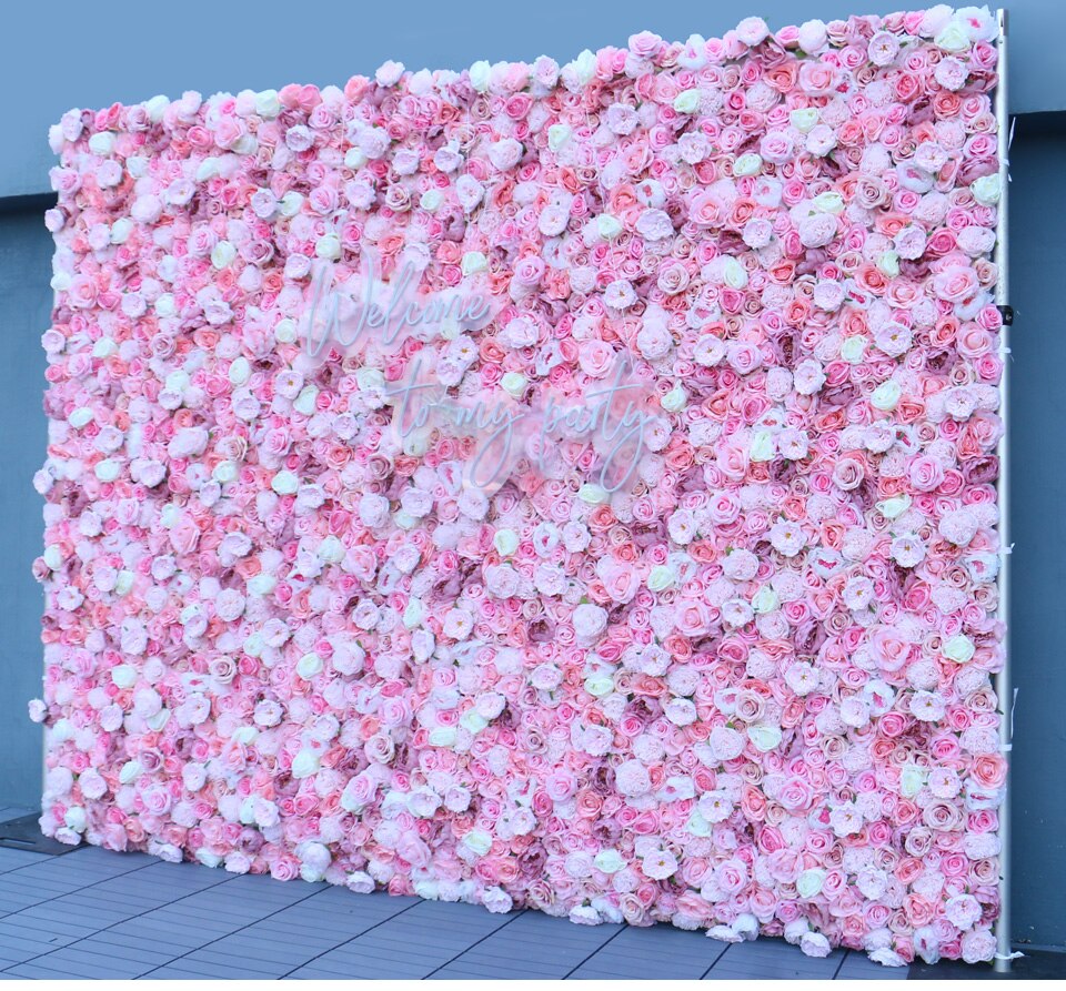 diy flower wall backdrop stand10