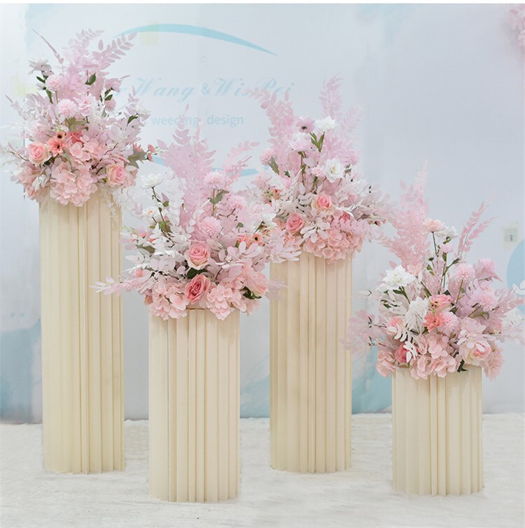 artificial eucalyptus church aisle wedding decor8