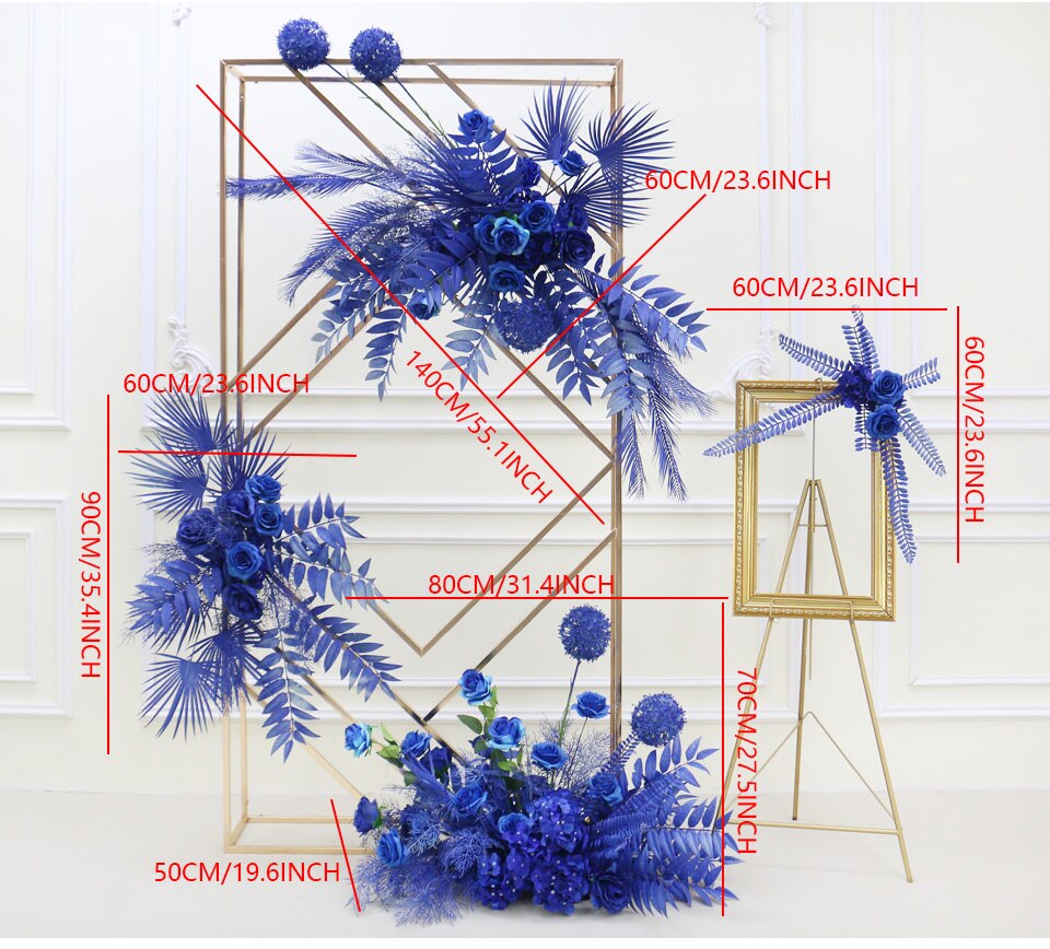 tall glass table flower decor1