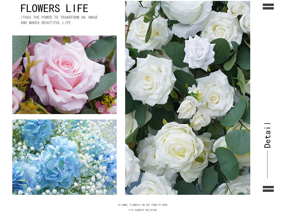 white hydrangea table runner2