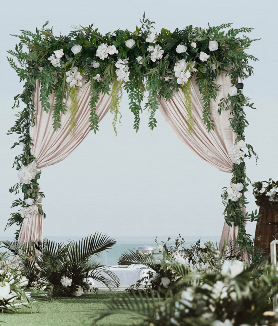 elegant wedding arbor decorations