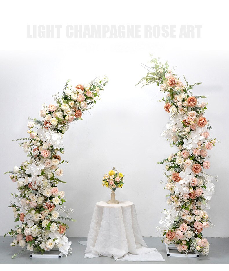 black and white floral table runner