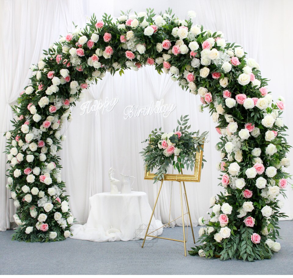 white stage decoration for wedding1