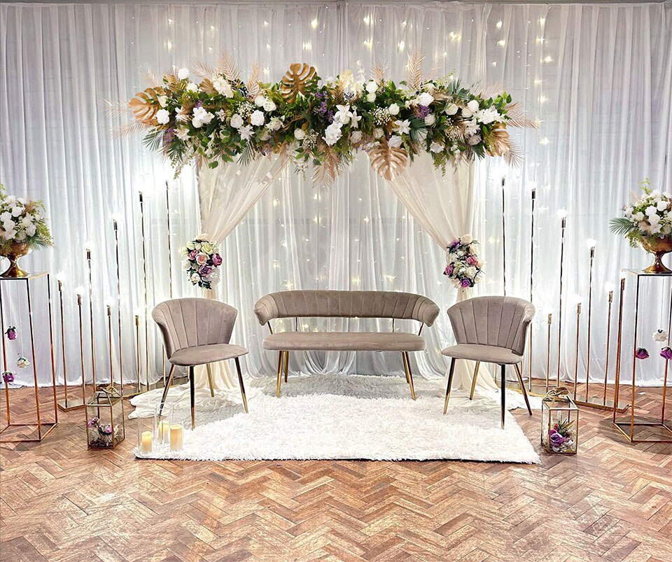 indoor tree wedding decor