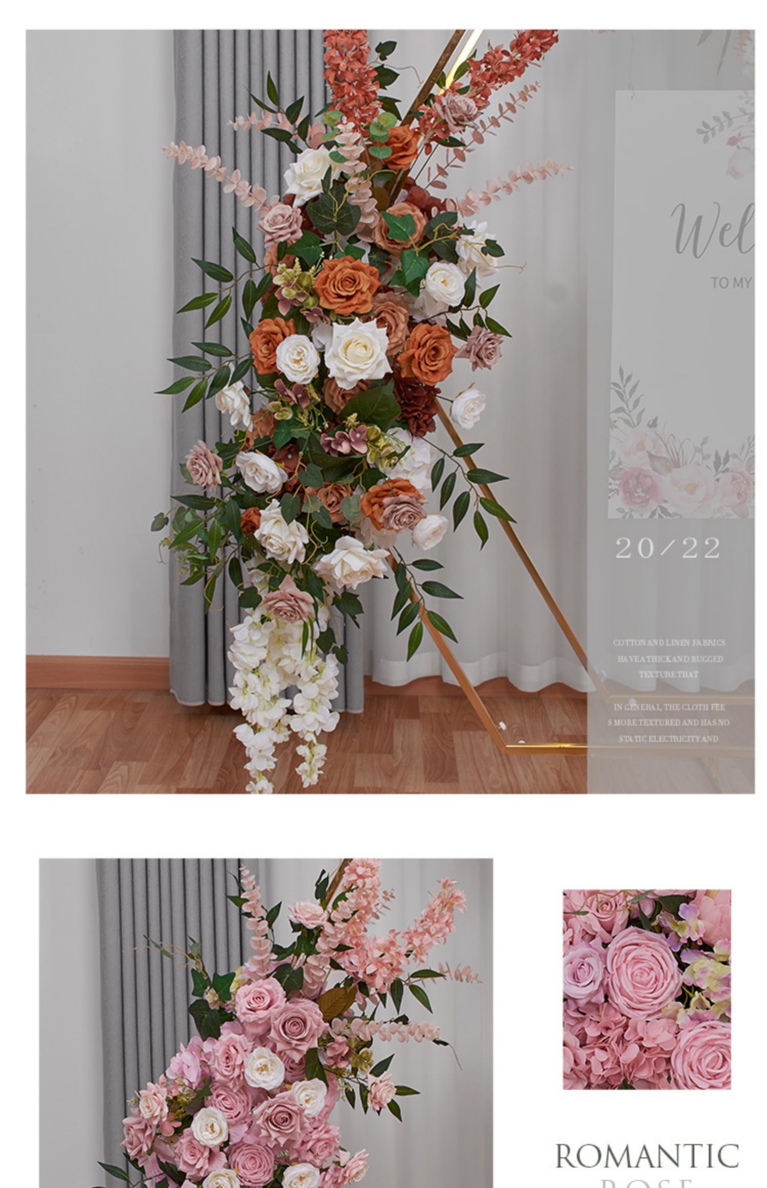 3d paper flower photo wall7