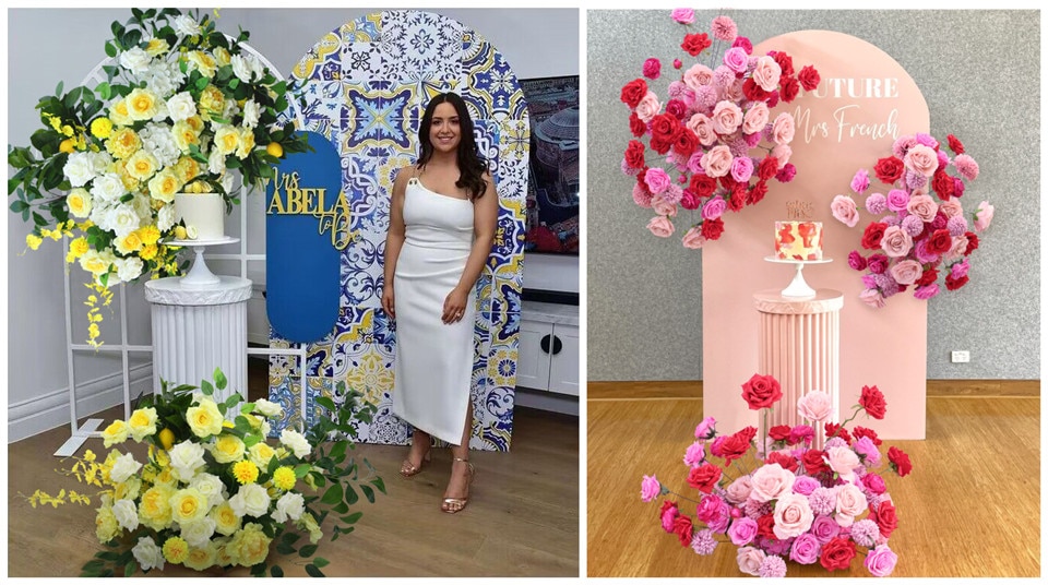 artificial flowers in floor vase1