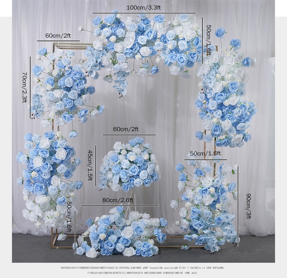 silk flower wedding cake decorations1