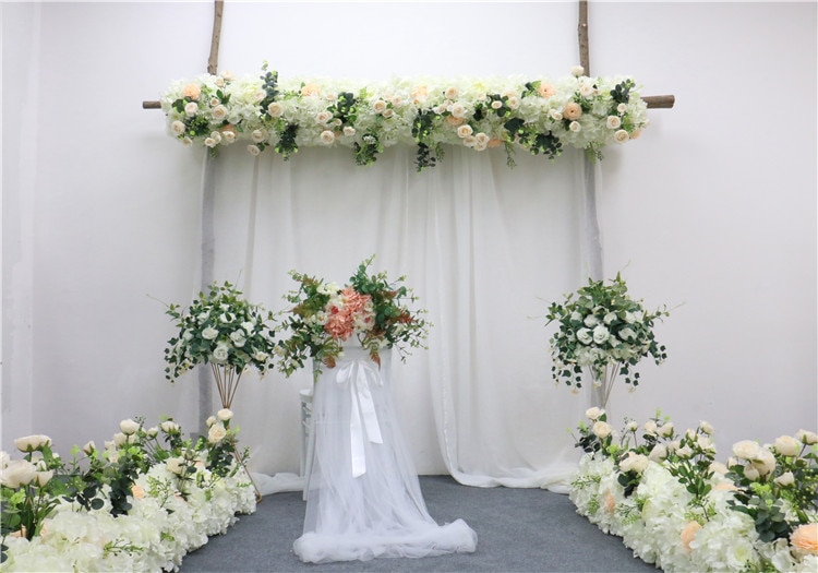 manzanita branch orchids wedding decor