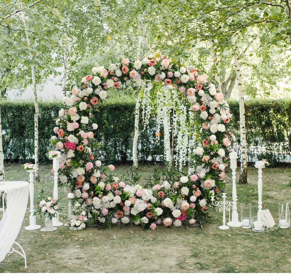 birthday decoration with flower