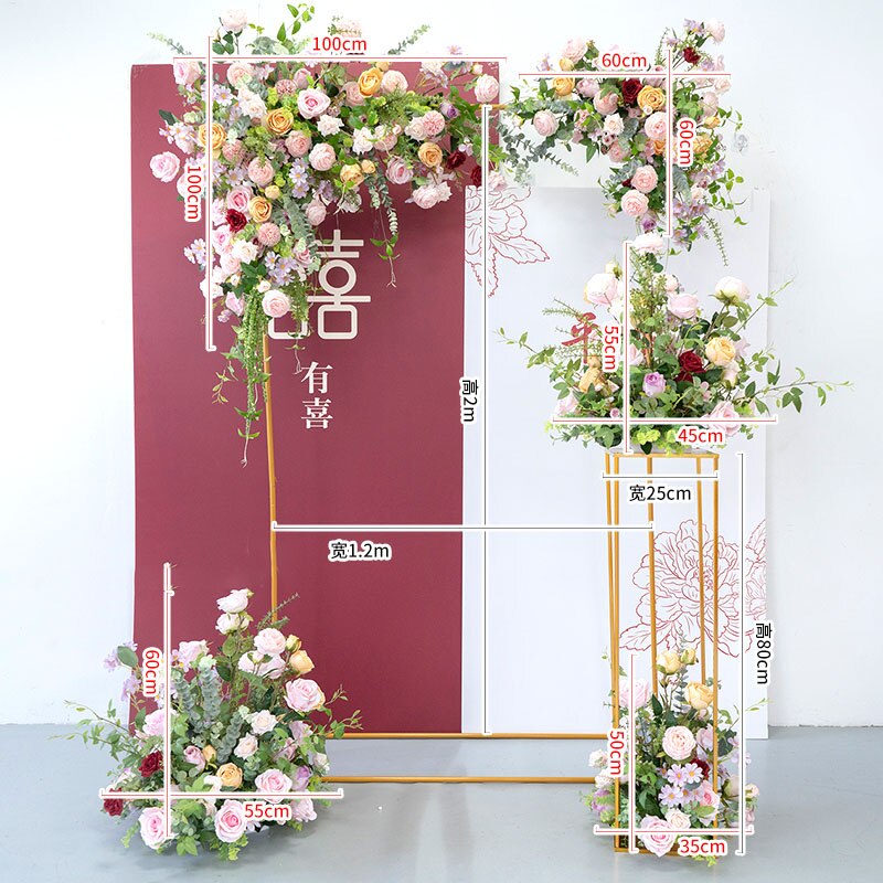 flower arrangements in rectangular planter1