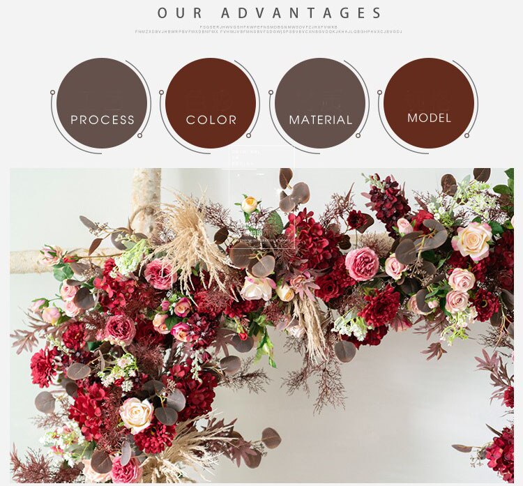 navy and burgandy wedding decor7