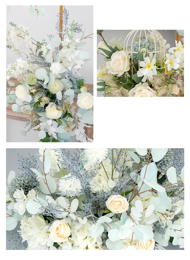 small white artificial flowers in vase3