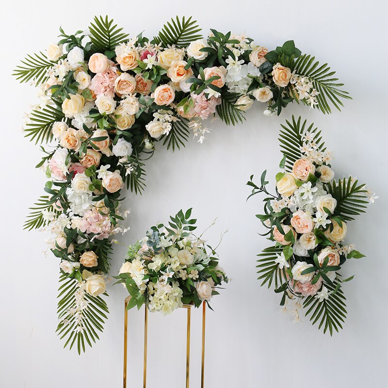 rustic wooden wedding arch