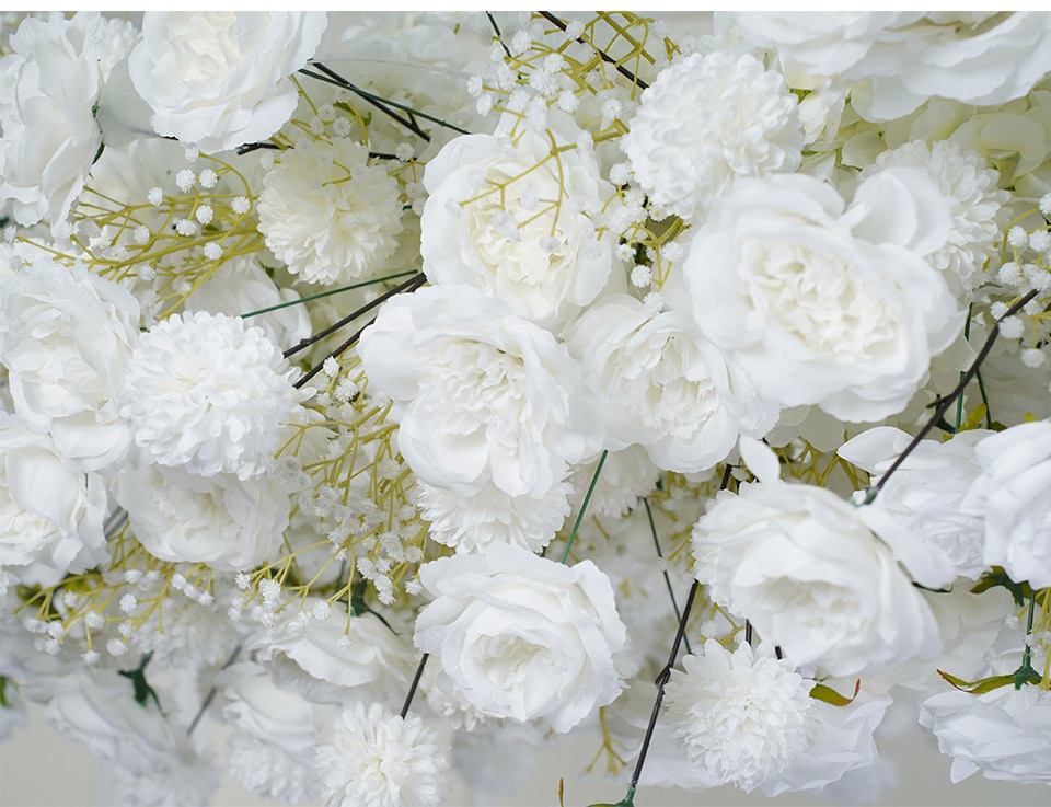 white artificial hydrangea flowers8