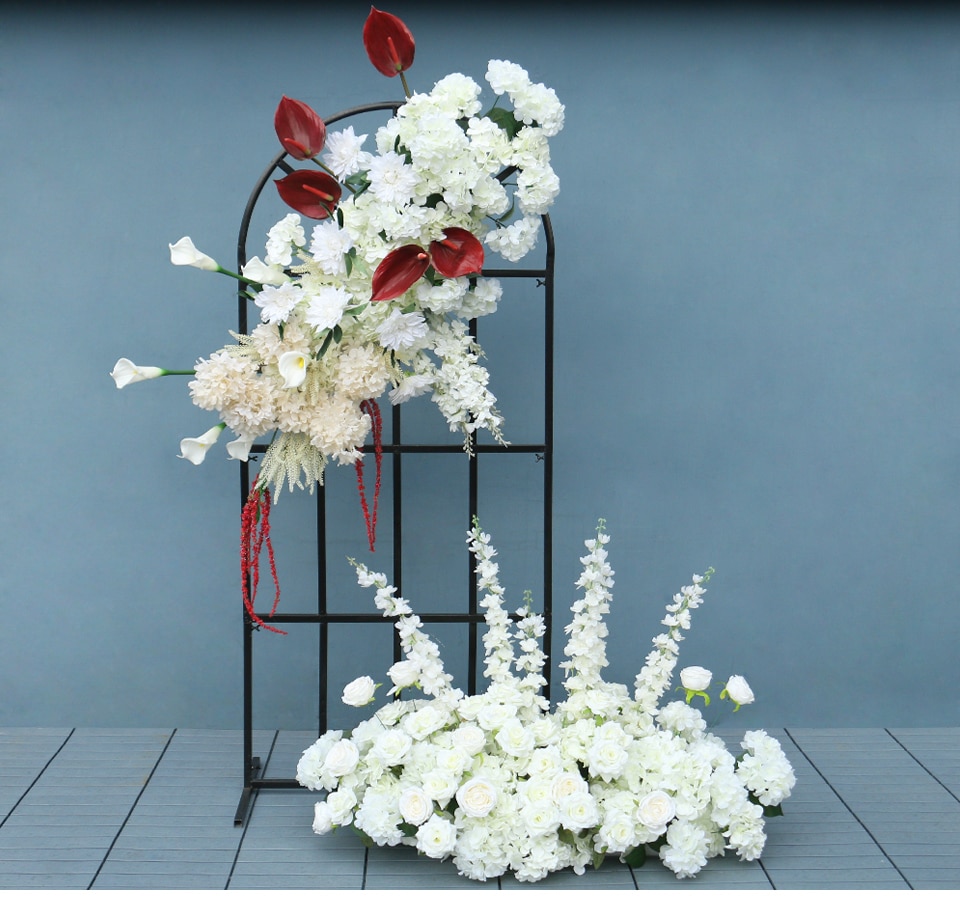 black and grey flower arrangements9