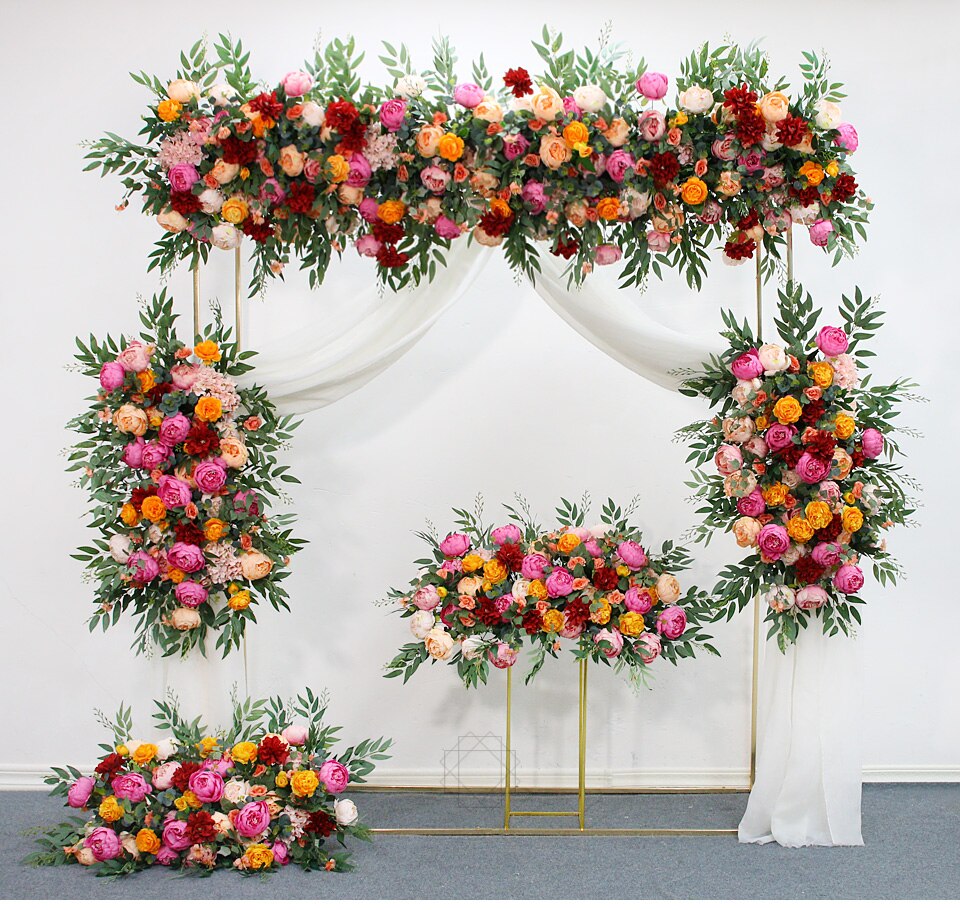 black pipe wedding arch