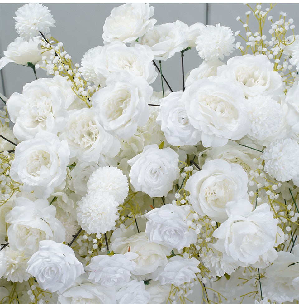 white artificial hydrangea flowers10