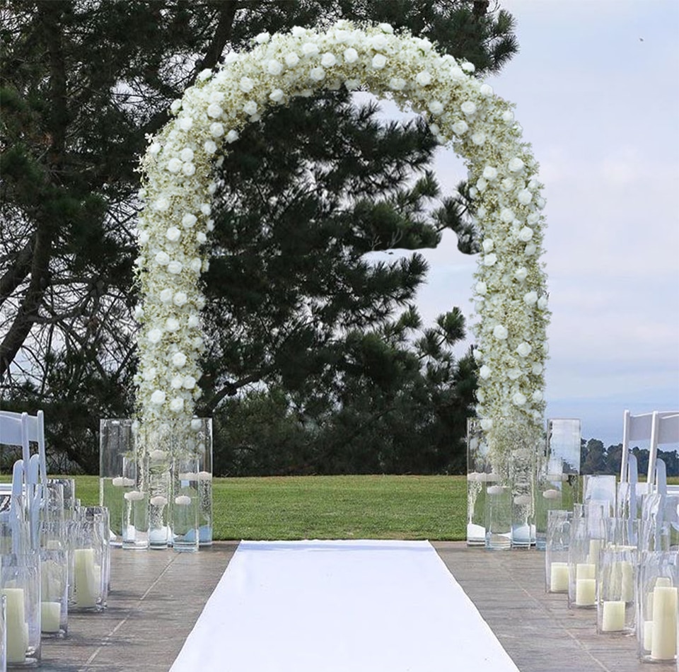 wedding reception cream and burgundy reception backdrop