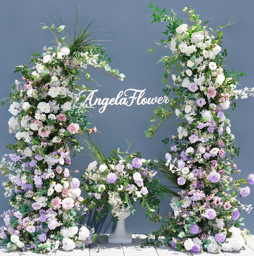 wedding arch with tulle and lights3