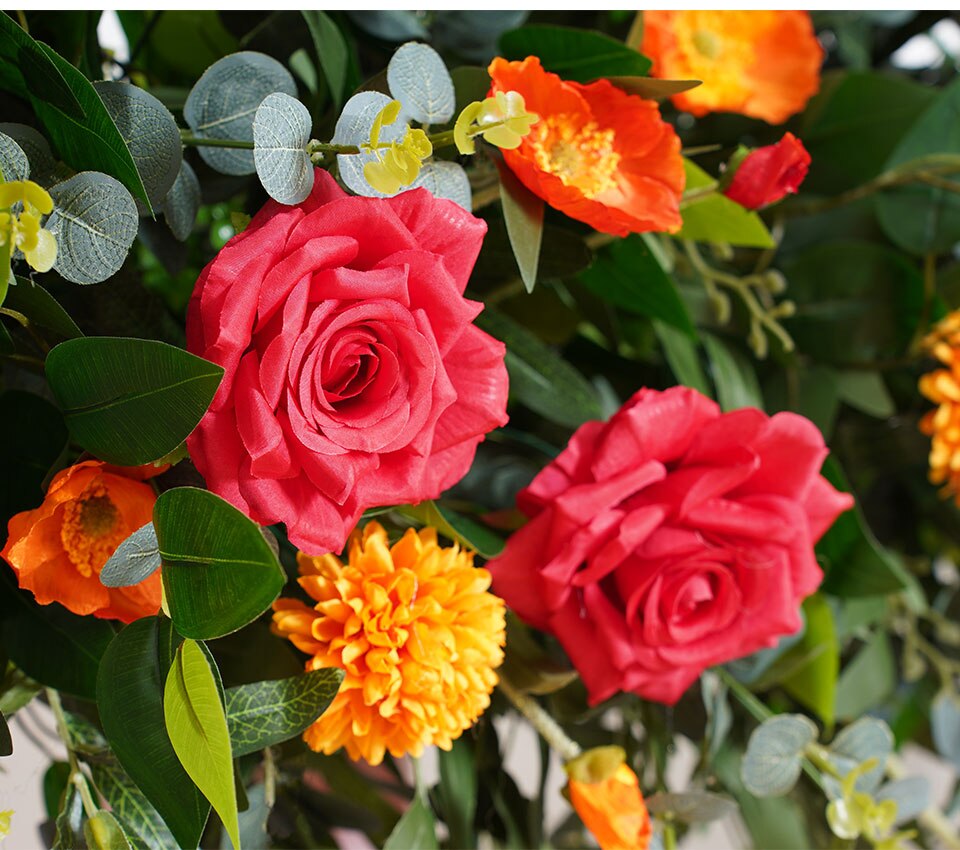 plum and yellow flower arrangements for wedding4