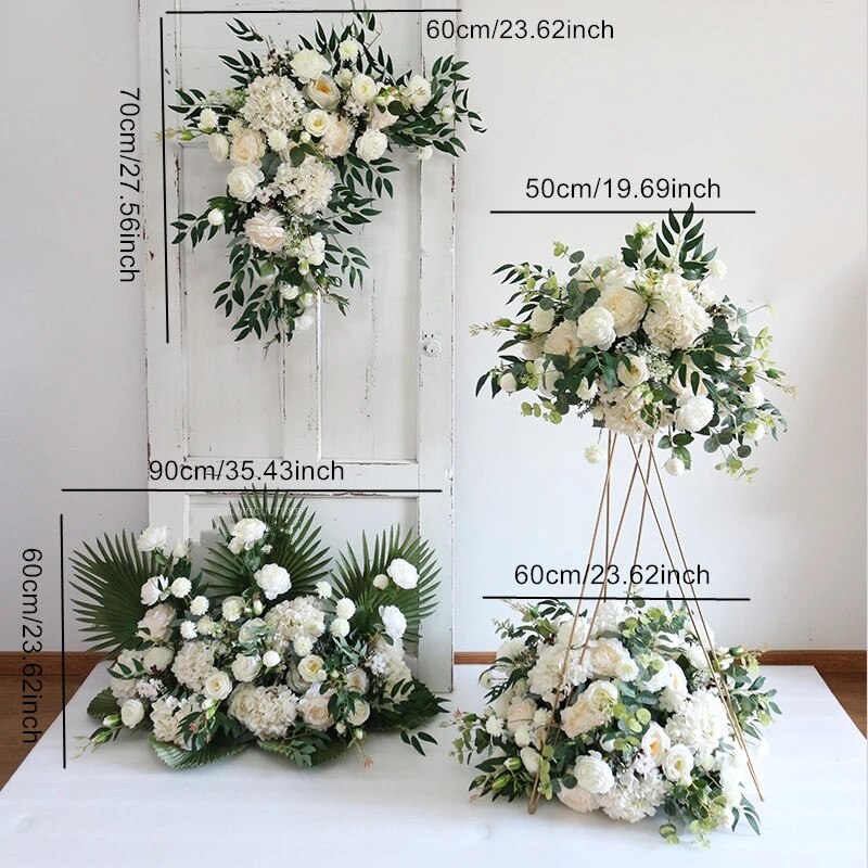 overflow flower arrangement with peony