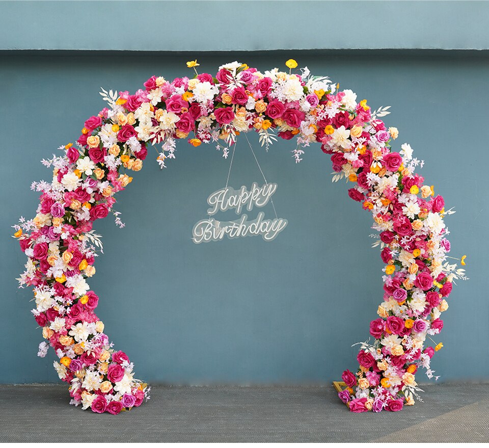 flower arrangements around candelabra9