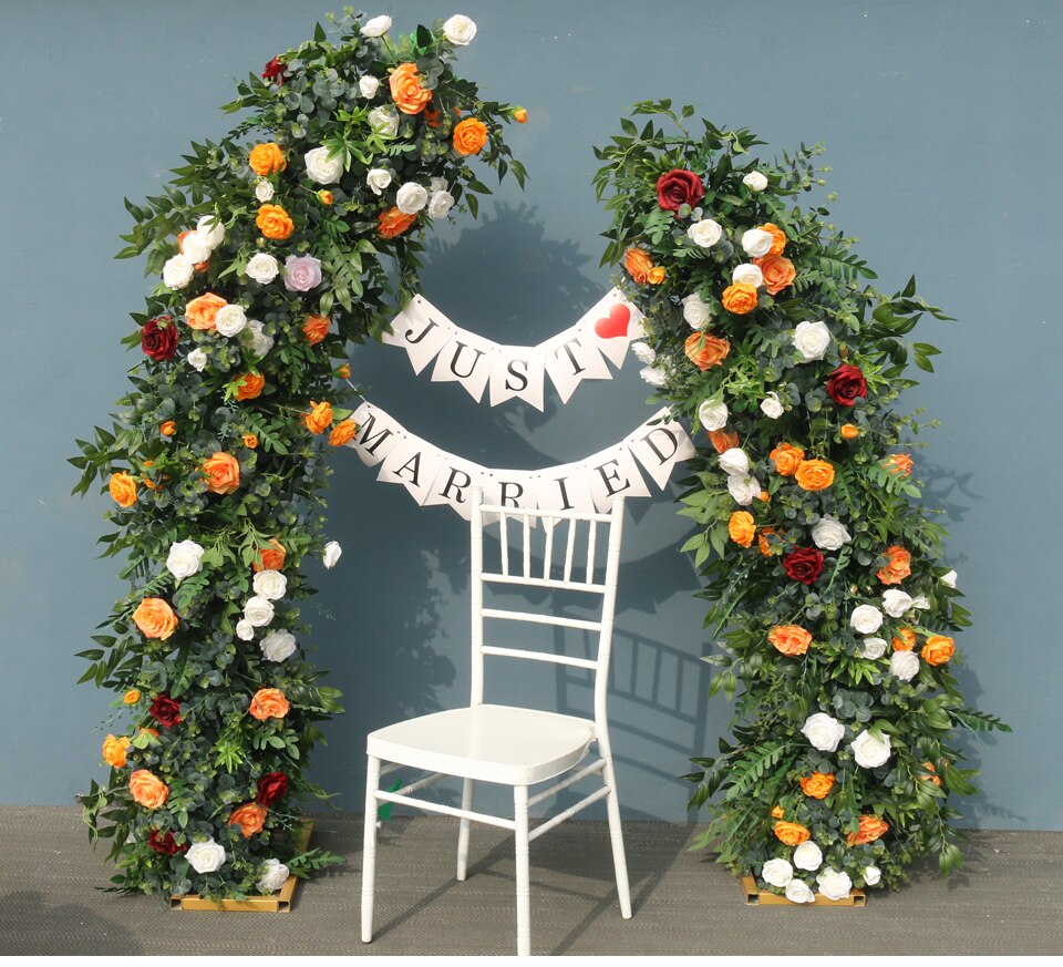 red and white wedding backdrop9