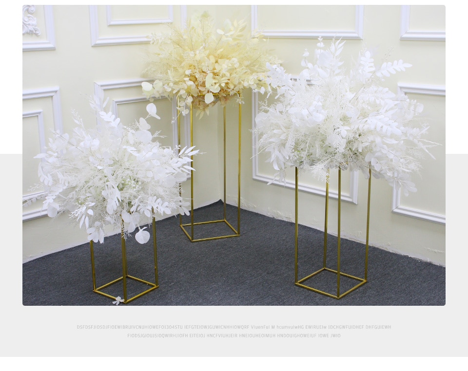 white and silver artificial flower arrangements2