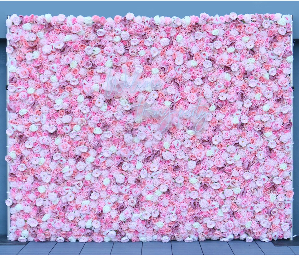 diy flower wall backdrop stand7