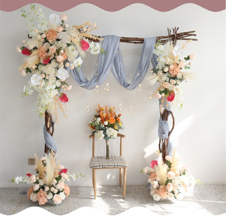 Materials needed for creating flower letters for wall decor