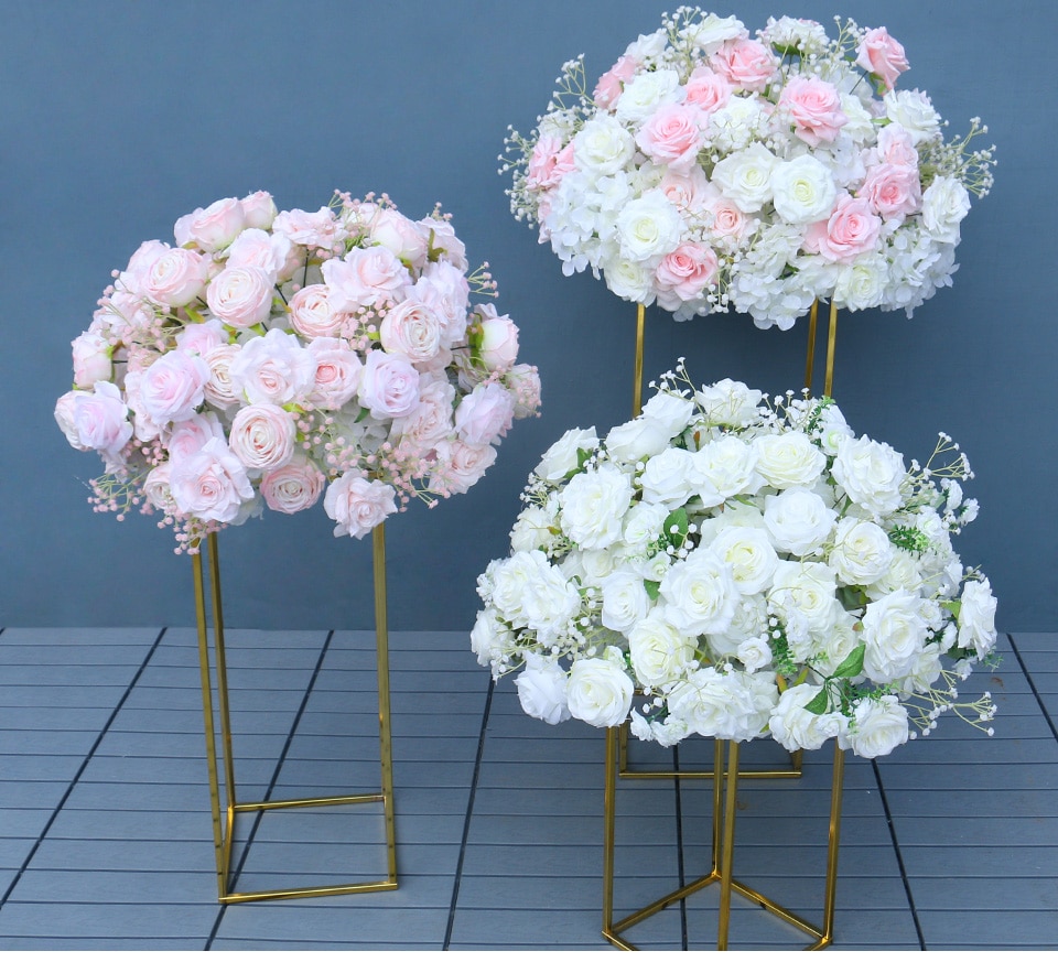 artificial french blue and blush flowers10